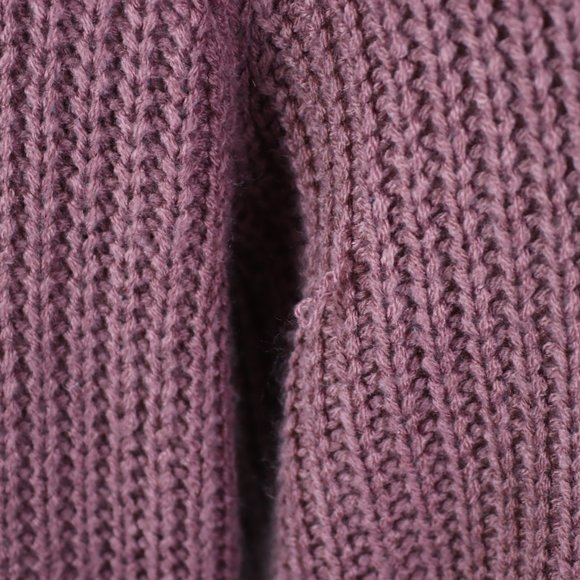 Polly & Esther Womens Medium Lace-Up Front Knit Sweater - Picture 4 of 5